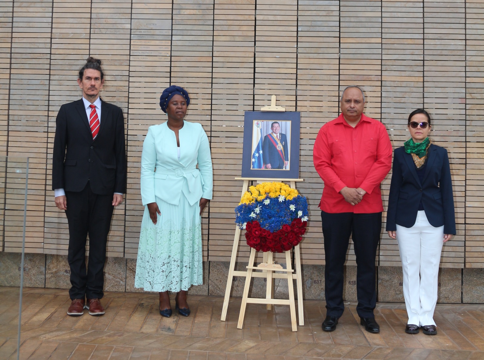 Hugo Chávez presente en el emblemático Freedom Park de Pretoria